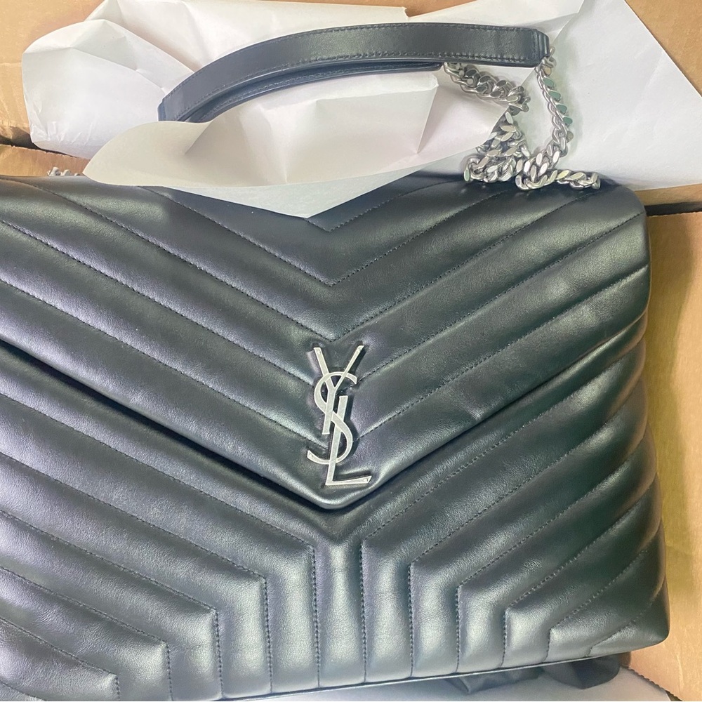 Large black Saint Laurent LouLou